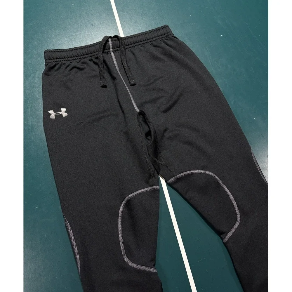 Under Armour Compression Leggings Men's Medium Black Cold Gear Base Layer EUC